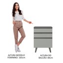 Ver imagem 4 de Balcão de Cozinha 60cm 3 Gavetas com Pés Nice Madesa