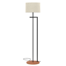 Luminária Salone Unidecor Preto Embutido com Cúpula Palha - 3