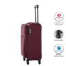 Conjunto de Malas de Viagem Expansível Poliester Samsonite Bahia Cadeado Tsa Rodas 360º P/m Vinho - 2