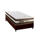 Ver imagem 1 de Cama Box Solteiro: Colchão Molas Ensacadas Luckspuma MasterPocket Esplendor + Base CRC Suede Brown