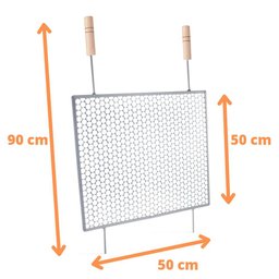 Grelhas para Churrasco Ferro Reforçado e Tela Moeda Olibox - 2