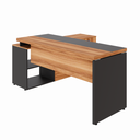Ver imagem 4 de Escrivaninha Mesa Escritório Diretor em L 170x155cm com Armário e Gavetas Yescasa Preto