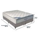 Ver imagem 4 de Cama Box Queen e Colchão Freedom Ortobom D33 Cor:cinza