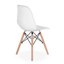 Ver imagem 7 de Conjunto Mesa Jantar Quadrada Eiffel 90cm Preto Mdf + 4 Cadeiras Charles Eames Brancas