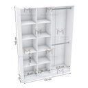 Ver imagem 2 de ARMÁRIO COLMÉIA 2 CABIDEIROS M460.B MDF (CLOSET, LOJA) MUNDI MOVEIS
