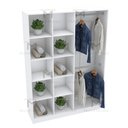 Ver imagem 7 de ARMÁRIO COLMÉIA 2 CABIDEIROS M460.B MDF (CLOSET, LOJA) MUNDI MOVEIS