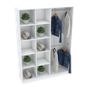 Ver imagem 1 de ARMÁRIO COLMÉIA 2 CABIDEIROS M460.B MDF (CLOSET, LOJA) MUNDI MOVEIS