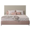 Cabeceira de Madeira Ripada Para Cama De Casal Queen 160 cm Angelina L05 Off White - Lyam Decor - 7