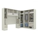 Ver imagem 3 de Guarda-roupa Casal Modulado Seletto 9 Portas 9 Gavetas 11 Prateleiras Areia - Henn