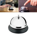 Ver mais imagens de Kit 2 Sino de Mesa Campainha de Mão Recepção Balcão Hotel em Metal P/ Atendimento Idosos Comércios