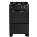 Ver imagem 1 de Fogão Esmaltec 4 Bocas Caribe Glass Mesa Vidro - Preto - Bivolt