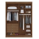 Ver imagem 5 de Guarda Roupa Casal 2 Portas de Correr 100% MDF Chicago Marrom/Cacau