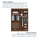 Ver imagem 6 de Guarda Roupa Casal 2 Portas de Correr 100% MDF Chicago Marrom/Cacau