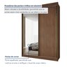 Guarda Roupa Casal 2 Portas de Correr 100% Mdf Chicago - 10