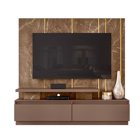 Home Estante Itaipu para Tv 75" com Gavetas Imperial/ Sépia