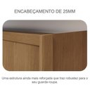 Ver imagem 7 de Guarda Roupa Solteiro Sevilha com Espelho e Gaveteiro Milão com Chave Cumaru 23 - Novo Horizonte