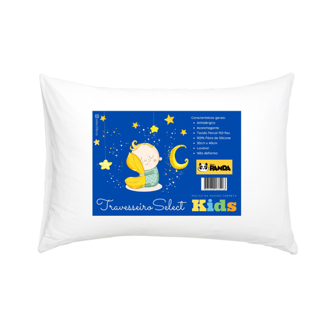 Travesseiro Select Baby Macio Infantil até 3 Anos Antialérgico Lavável