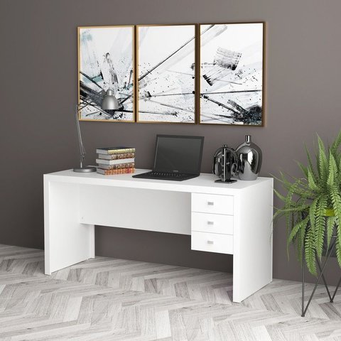 Mesa para Escritório Me4113 Branco Tecnomobili