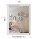Ver imagem 3 de Guarda-Roupa Infantil Madesa Bento 2 Portas de Correr de Espelho 2 Gavetas Branco Cor:Branco