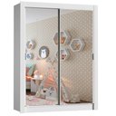 Ver imagem 2 de Guarda-Roupa Infantil Madesa Bento 2 Portas de Correr de Espelho 2 Gavetas Branco Cor:Branco