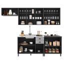 Ver imagem 3 de Cozinha Modulada Firenze 5 Peças com Balcão 120cm Chumbo/titânio sem Tampo - Indékes