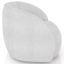Ver imagem 7 de Kit Sofá 4 Lugares Eron 288cm com Poltrona Giratória Angelina M03 Bouclê Branco - Lyam Decor