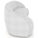 Ver mais imagens de Kit Sofá 4 Lugares Eron 288cm com Poltrona Giratória Angelina M03 Bouclê Branco - Lyam Decor