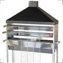 Ver imagem 3 de Churrasqueira Para Espetinho Carrinho Inox Para Vender Espetinhos 95x25 Com 03 Grelhas Aramada Urugu