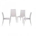 Ver imagem 1 de Conjunto 4 Cadeiras em Metal e Corino Glam