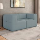 Ver imagem 3 de Sofá Modulado 2 Lugares 154cm Espuma D33 Multimóveis CR45356 Azul