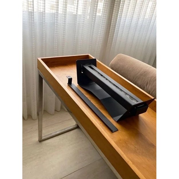 Lareira Queimador Ecológica Portátil A Álcool Preta Interna Mesa de Centro - 6