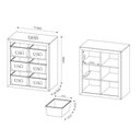 Ver imagem 4 de Organizador Infantil com 6 Cestos Removíveis - Preto