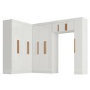 Ver imagem 2 de Guarda Roupa Modulado de Canto 11P 2GV Branco