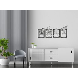 Quadros Decorativos Quarto Decoração Cactos - 1