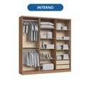 Ver imagem 6 de Guarda-Roupa 6 Portas 2 Gavetas Sonata New Cedro/Off White