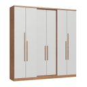 Ver imagem 3 de Guarda-Roupa 6 Portas 2 Gavetas Sonata New Cedro/Off White