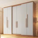 Ver imagem 1 de Guarda-Roupa 6 Portas 2 Gavetas Sonata New Cedro/Off White
