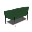 Ver imagem 3 de Sofá Namoradeira 2 Lugares Pé de Ferro Preto Stella Veludo Verde D03 - D'Rossi
