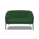 Ver imagem 2 de Sofá Namoradeira 2 Lugares Pé de Ferro Preto Stella Veludo Verde D03 - D'Rossi