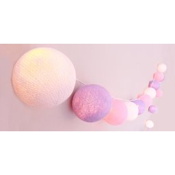 Bolinhas de Luz Cormilu Led, À Pilha, 20 Bolas, 2.8m, (rosa e Lilás) - 3