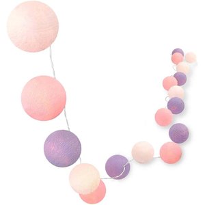 Bolinhas de Luz Cormilu Led, À Pilha, 20 Bolas, 2.8m, (rosa e Lilás)