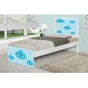 Ver imagem 3 de Cama Solteiro Adesivada Nuvem Menino com Colchão