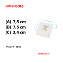 Ver imagem 3 de Spot Led Avant Authentic Sobrepor Quadrado 5w Branco Fosco 3000k Amarelo Biv