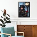 Ver imagem 1 de Quadro Umbanda Dama da Noite 33x24cm:moldura Preta