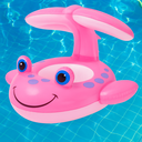 Ver imagem 2 de Boia Inflavel Infantil Baleia Rosa