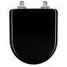 Assento Sanitário Soft Close Oxford Ébano (preto) para Vaso Deca - 1