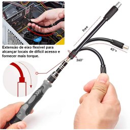 Conjunto de Ferramentas 115 Peças Manutenção Profissional - 4