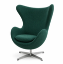 Ver imagem 3 de Poltrona Egg em Tecido Suede Verde