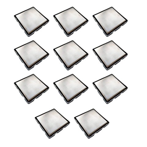 Ralo Oculto 15x15 Inox Invisivel Kit 11 Unidades Banheiro Lavabo Anti Odor Cozinha Lavanderia Varand