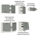 Ver mais imagens de Cozinha Completa 260002 Com Armário E Balcão Branco/Cinza
